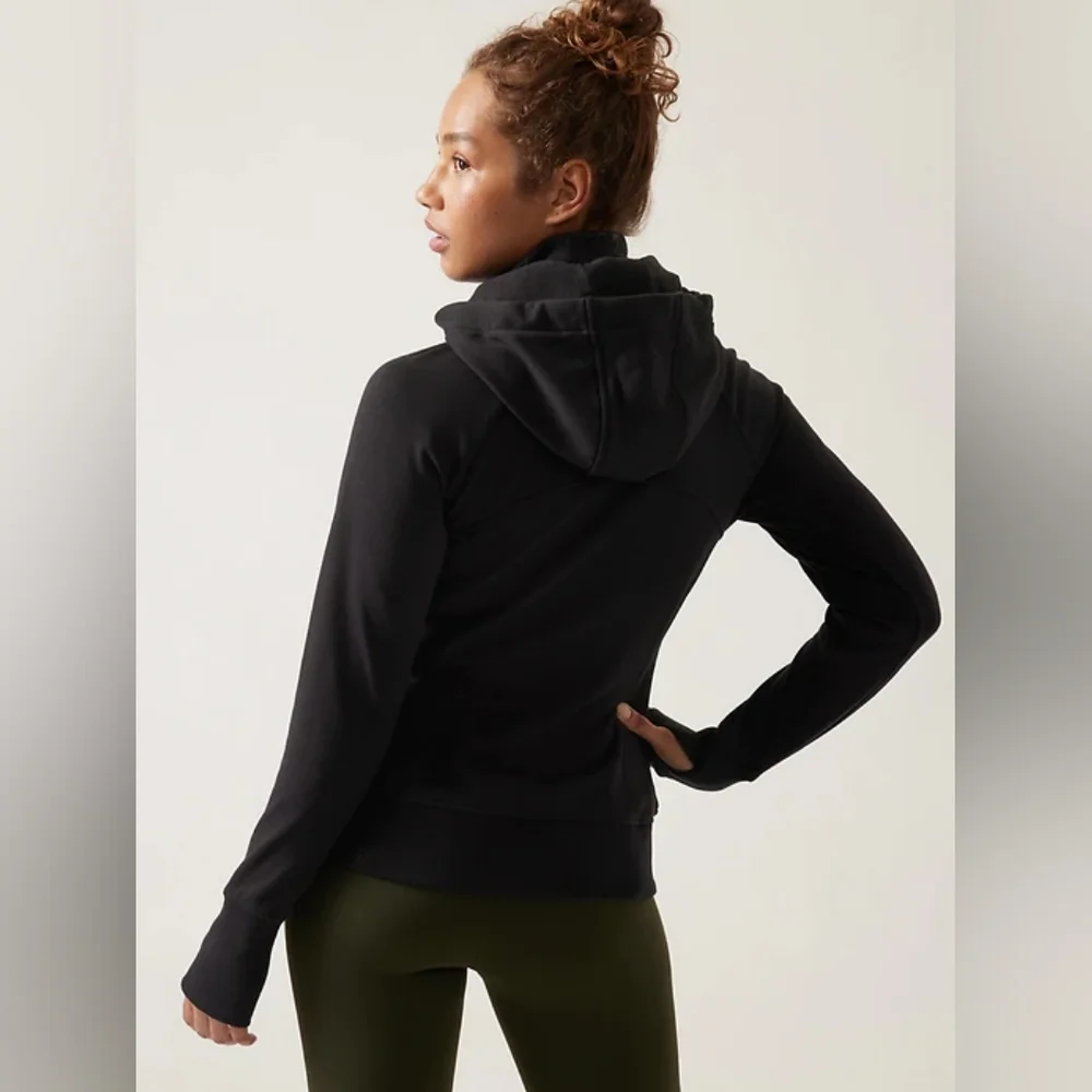 Athleta Triumph Hoodie Black S NWT - Picture 2 of 7